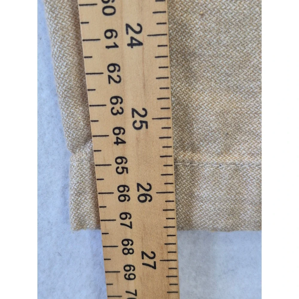 Banana Republic Athletic Linen Blend Pants Mens 31x32 Tan Drawstring Tapered Leg